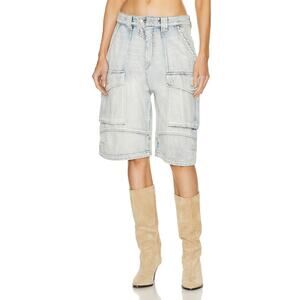 Isabel Marant Distressed Multicolor Hortens Bermuda Shorts Size 40